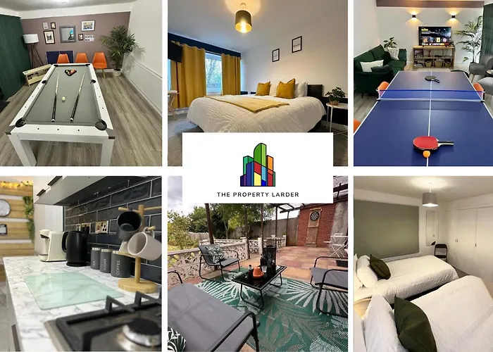 Harrys Home - Contractors & Business Professionals - Nec - 2 Parking Spaces - 4 Large Bedrooms & 2 Bathrooms - Pool Table - Table Tennis - Darts - Games Console